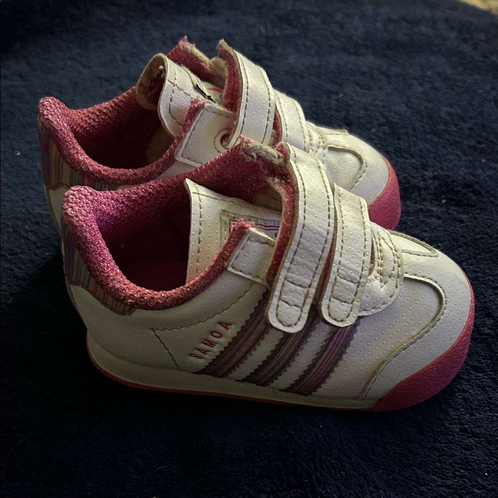 adidas Baby Shoes - Cream and Pink